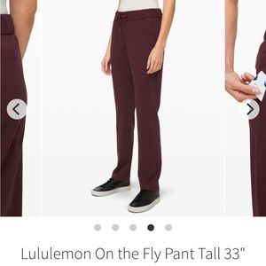 Lululemon On the Fly Pant Tall 33"
